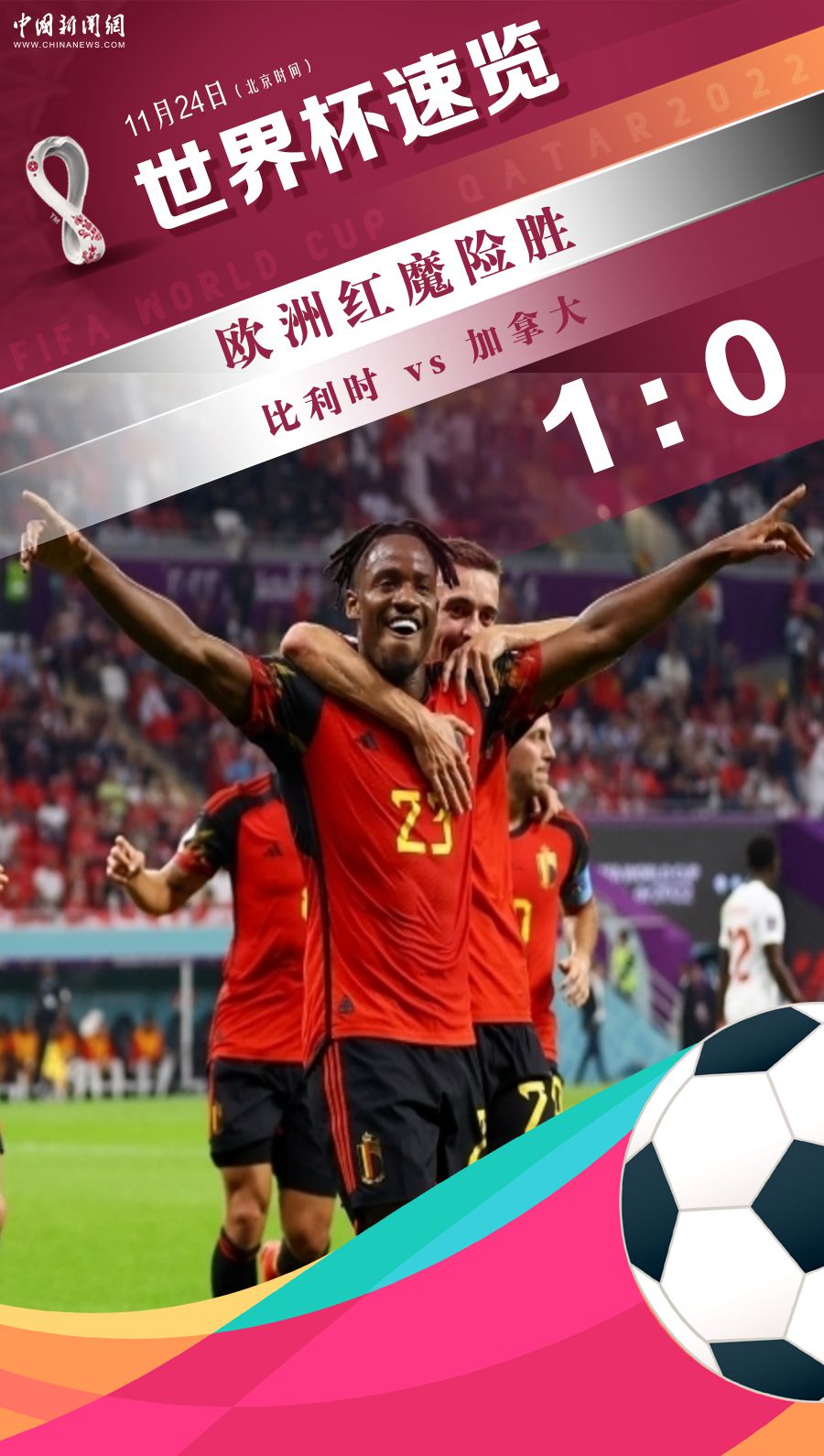 比利时1-0力克加拿大开门红 防守神勇助欧洲红魔
